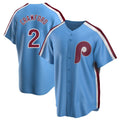 Odoa P.Phillies #2 Justin Crawford Player Light Blue Home Game Stitched Jerseys