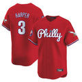 Odoa P.Phillies #3 Bryce Harper Player Red Phillies & Eagles Vapor Premier Limited Stitched Jerseys