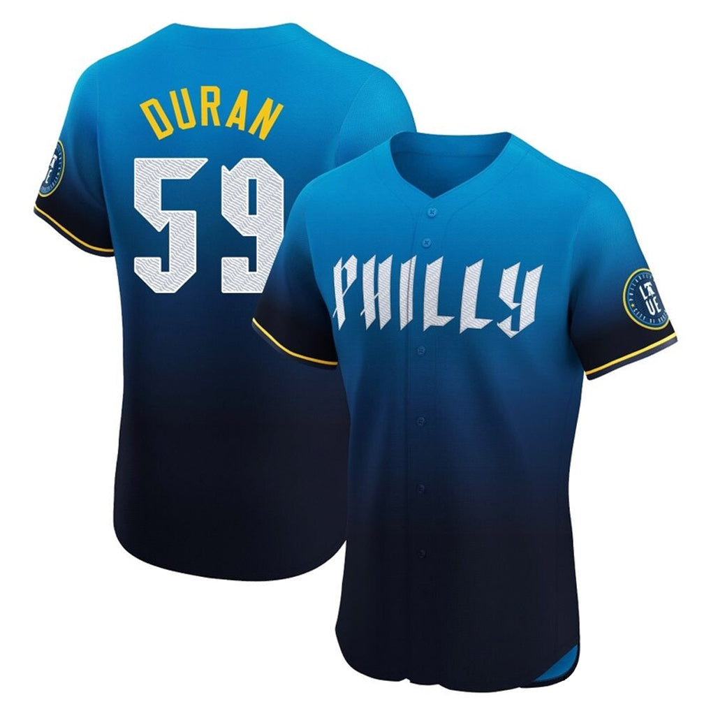 Odoa P.Phillies #59 Jhoan Duran Player Blue City Connect Home Limited Elite Stitched Jerseys