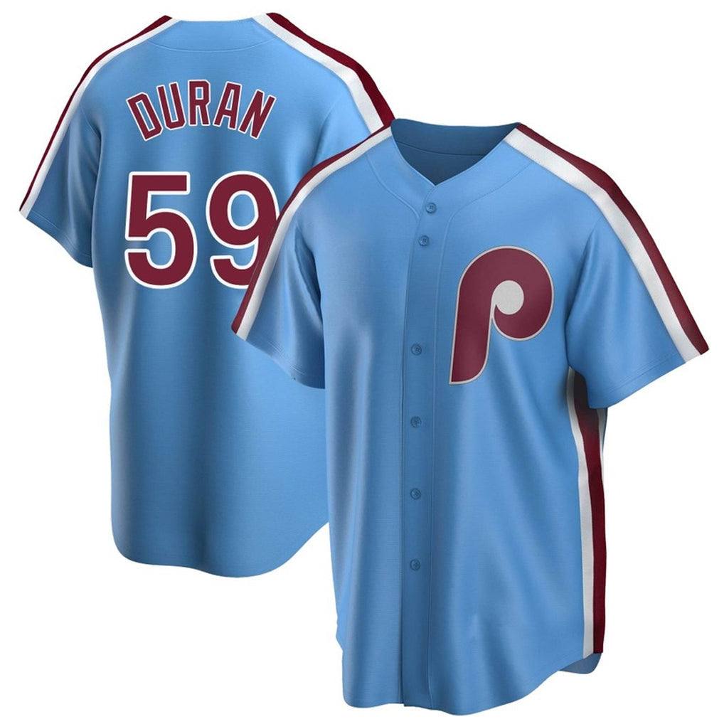 Odoa P.Phillies #59 Jhoan Duran Player Light Blue Home Limited Game Stitched Jerseys