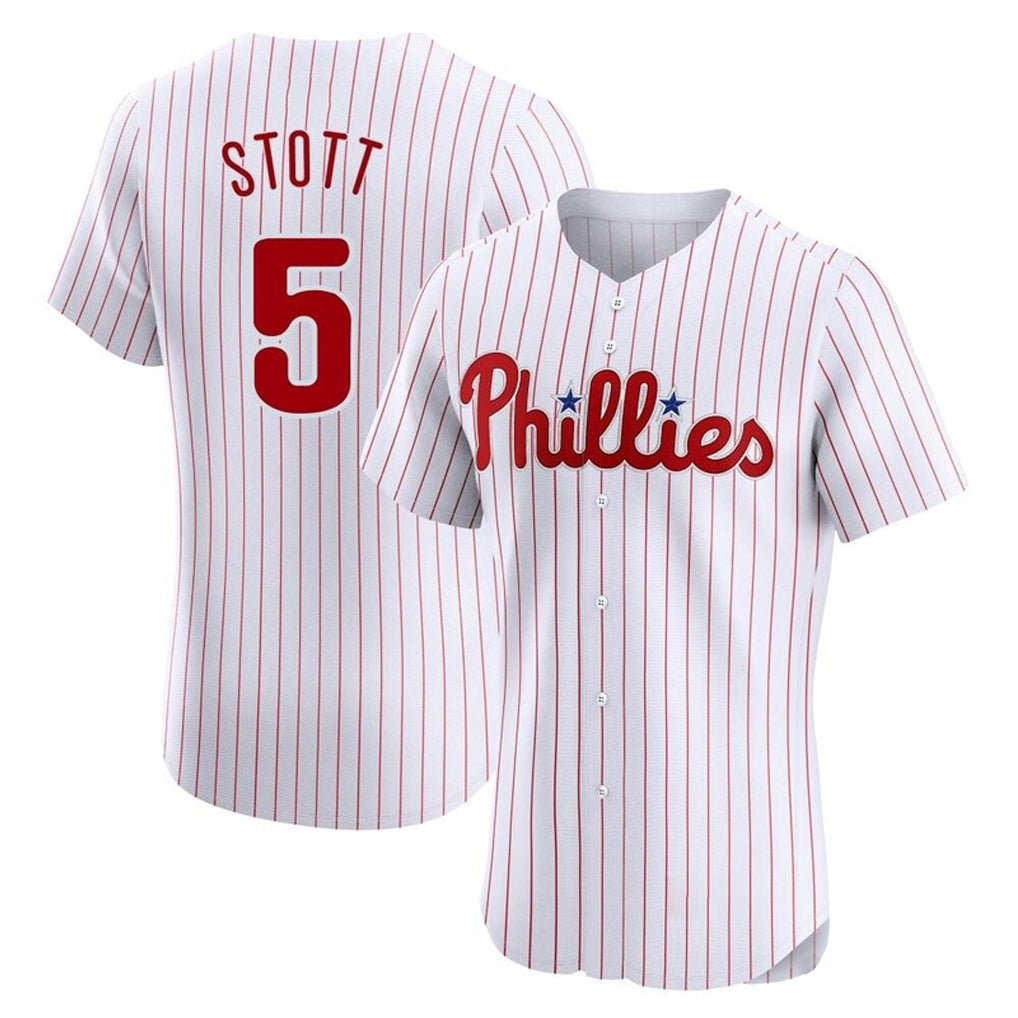 Odoa P.Phillies #5 Bryson Stott Player White Home Limited Elite Stitched Jerseys