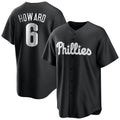 Odoa P.Phillies #6 Ryan Howard Player Black Alt Fashion Home Game Stitched Jerseys