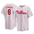 Odoa P.Phillies #6 Ryan Howard Player White Home Game Stitched Jerseys