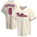 Odoa P.Phillies #6 Ryan Howardr Player Cream Home Game Stitched Jerseys