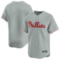 Odoa P.Phillies Blank Player Gray Home Limited Stitched Jerseys