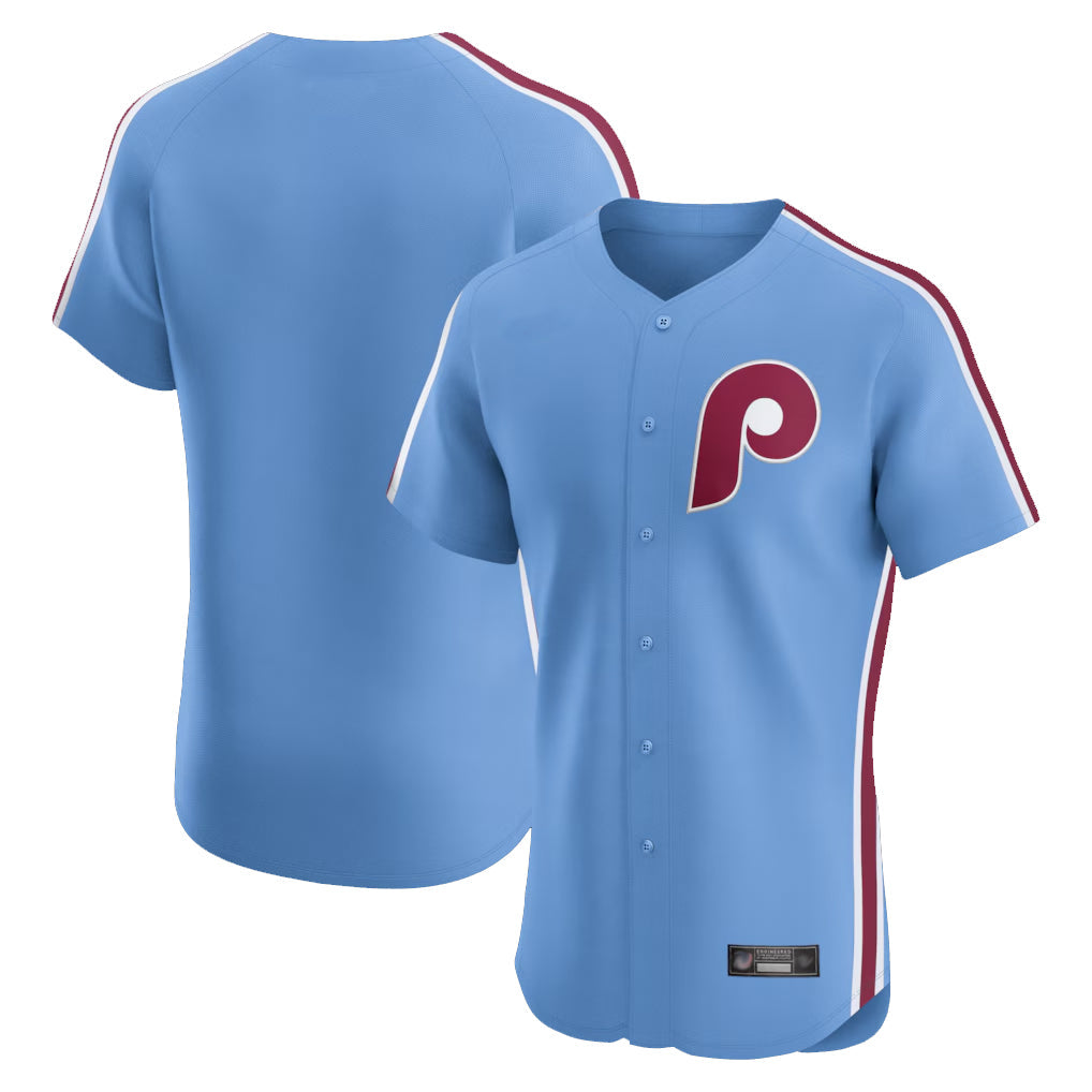 Odoa P.Phillies Blank Player Light Blue Home Limited Elite Stitched Jerseys