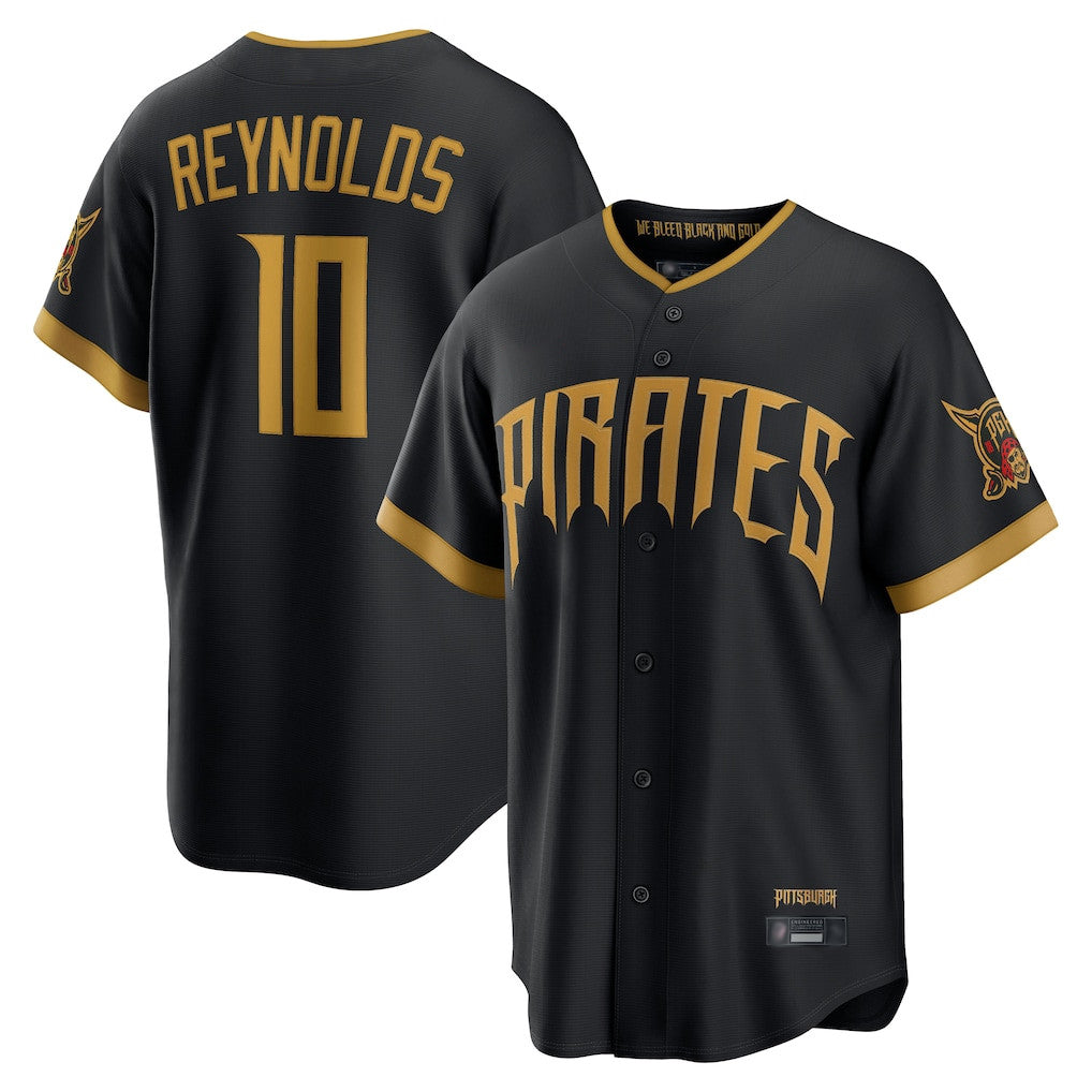 Odoa P.Pirates #10 Bryan Reynolds Player Black 2026 City Connect Home Game Stitched Jerseys