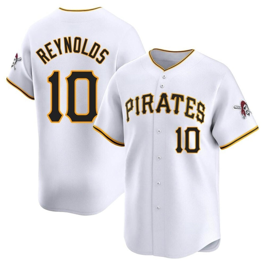 Odoa P.Pirates #10 Bryan Reynolds Player White Home Limited Stitched Jerseys