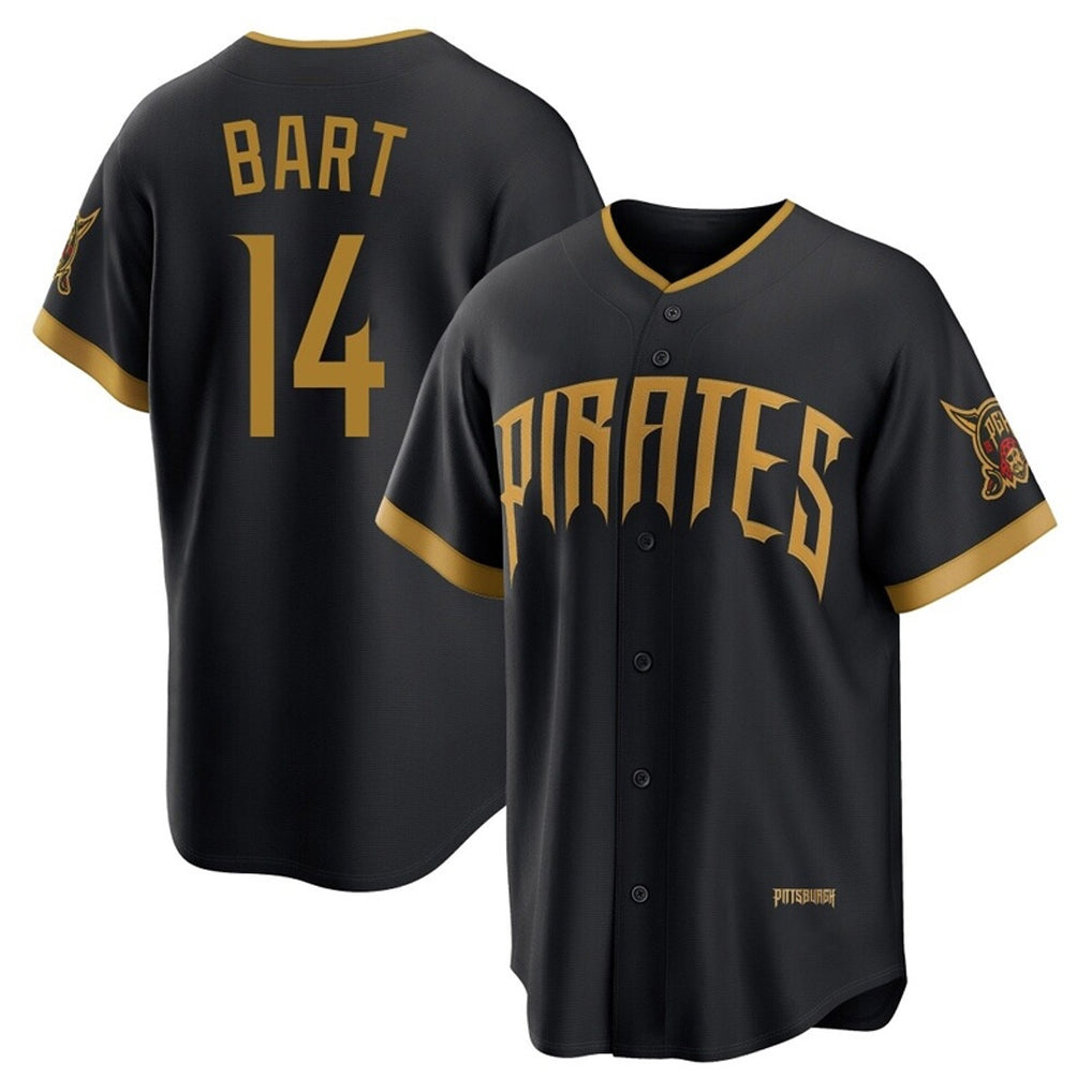 Odoa P.Pirates #14 Joey Bart Player Black 2026 City Connect Home Game Stitched Jerseys