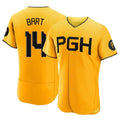 Odoa P.Pirates #14 Joey Bart Player Gold City Connect Home Limited Elite Stitched Jerseys