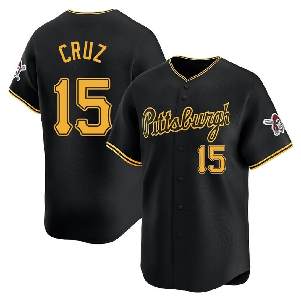Odoa P.Pirates #15 Oneil Cruz Player Black Home Limited Stitched Jerseys