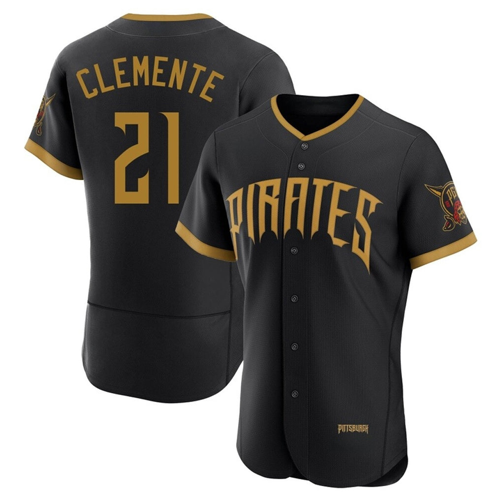 Odoa P.Pirates #21 Roberto Clemente Player Black 2026 City Connect Home Limited Elite Stitched Jerseys