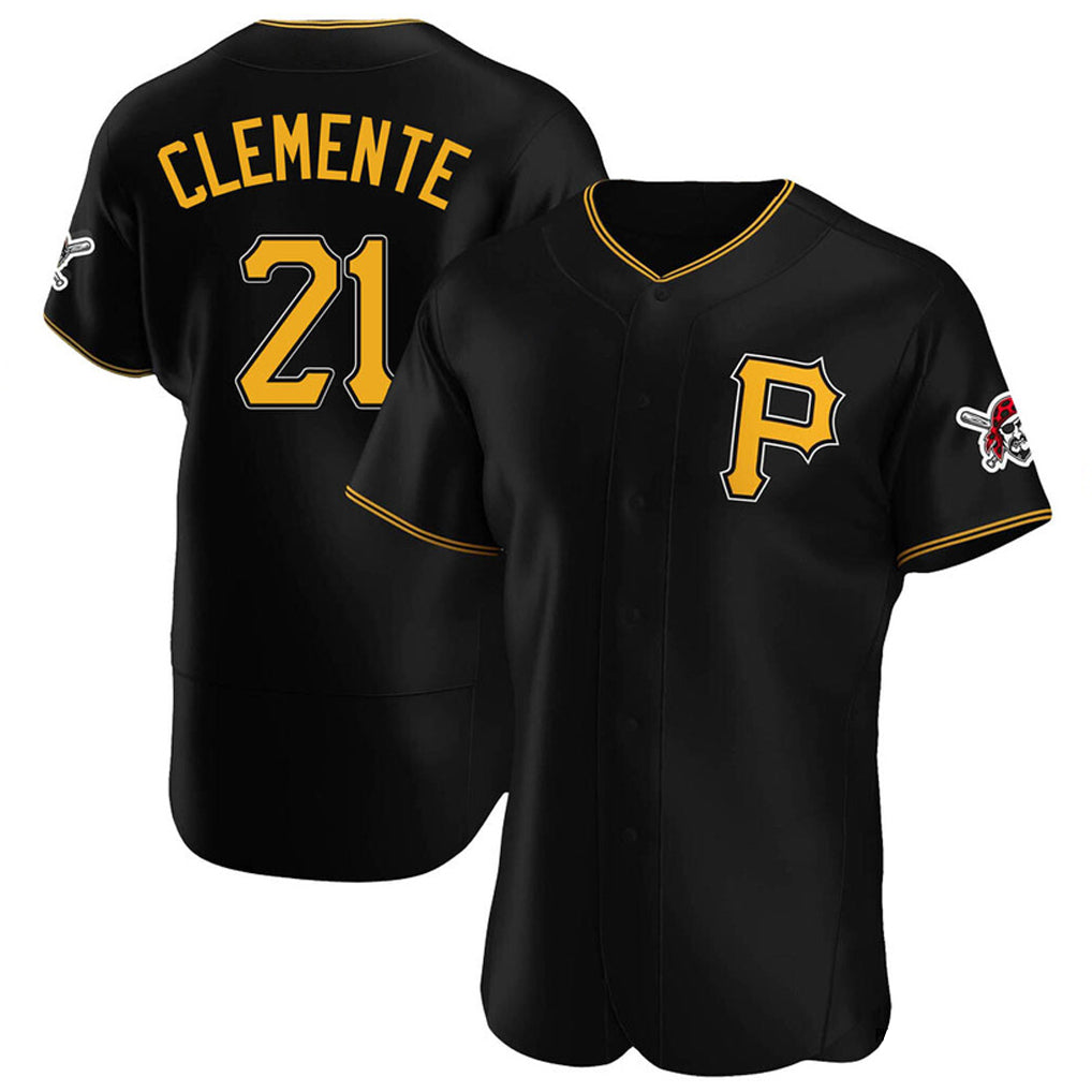 Odoa P.Pirates #21 Roberto Clemente Player Black Alternate 2025 Home Limited Elite Stitched Jerseys