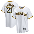 Odoa P.Pirates #21 Roberto Clemente Player White Home Game Stitched Jerseys