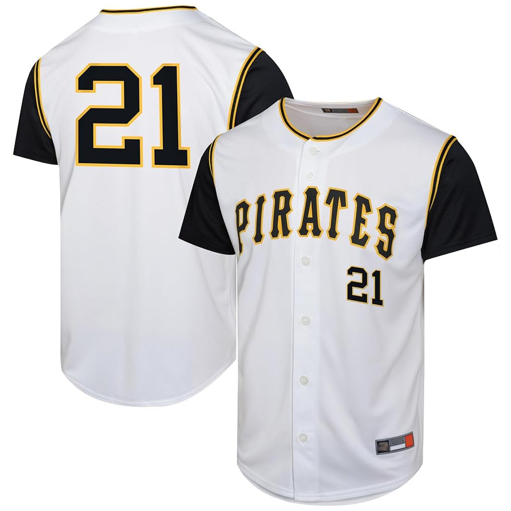 Odoa P.Pirates #21 Roberto Clemente Player White Throwback Cooperstown Collection Limited Stitched Jerseys