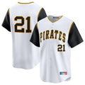 Odoa P.Pirates #21 Roberto Clemente Player White Throwback Cooperstown Limited Stitched Jerseys