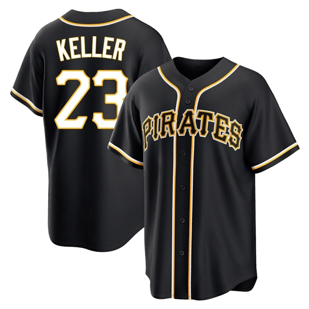 Odoa P.Pirates #23 Mitch Keller Player Black Fashion Out Home Game Stitched Jerseys