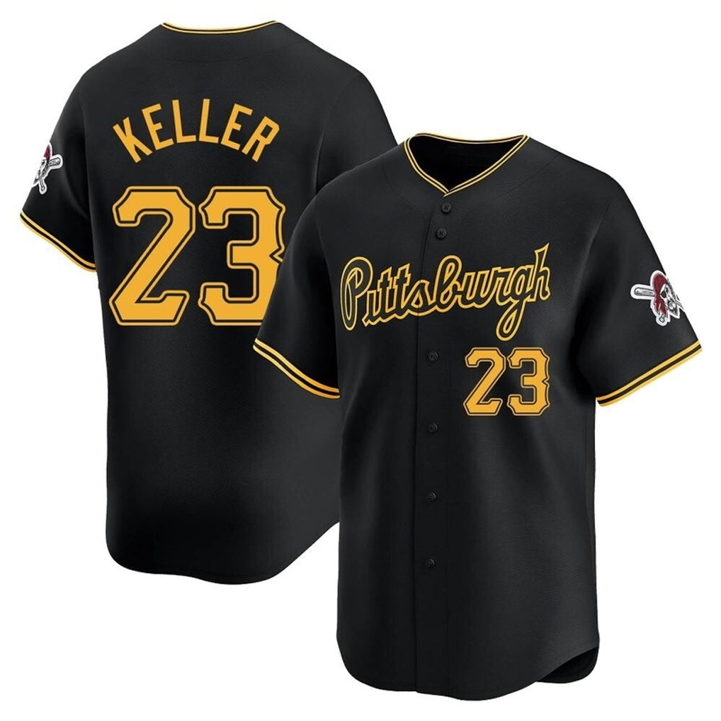 Odoa P.Pirates #23 Mitch Keller Player Black Home Limited Stitched Jerseys