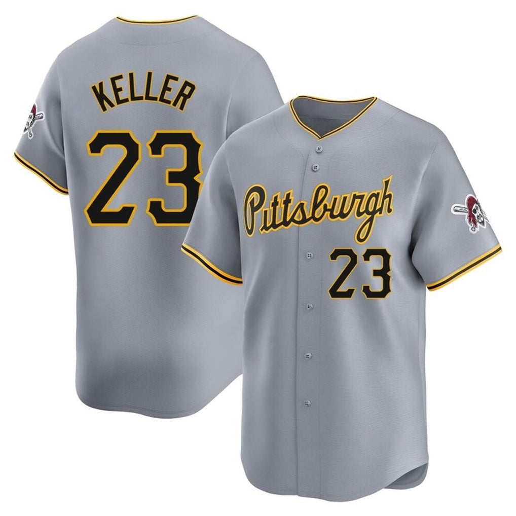 Odoa P.Pirates #23 Mitch Keller Player Gray Road Home Limited Stitched Jerseys