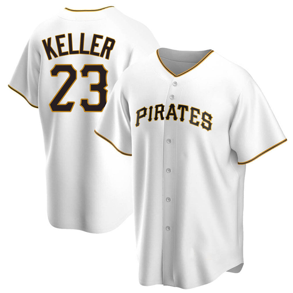 Odoa P.Pirates #23 Mitch Keller Player White Home Game Stitched Jerseys