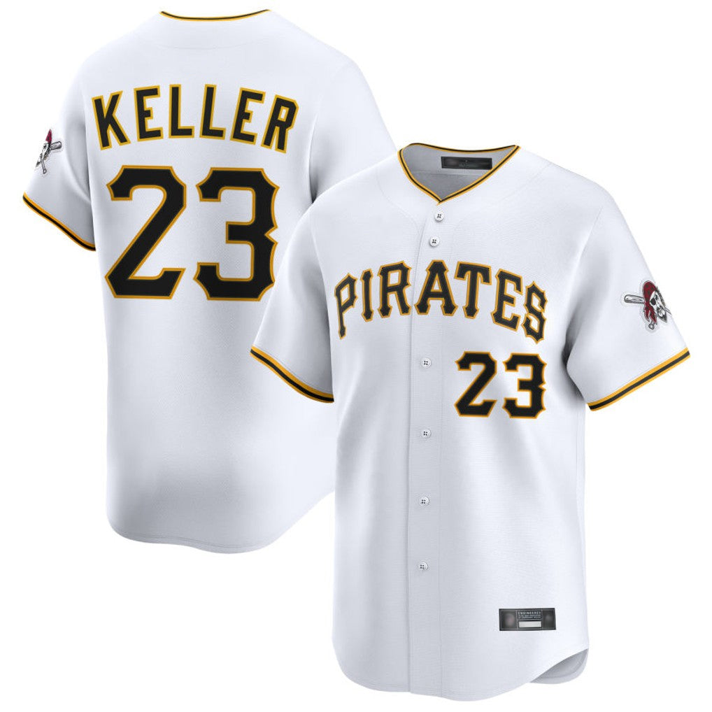 Odoa P.Pirates #23 Mitch Keller Player White Home Limited Stitched Jerseys