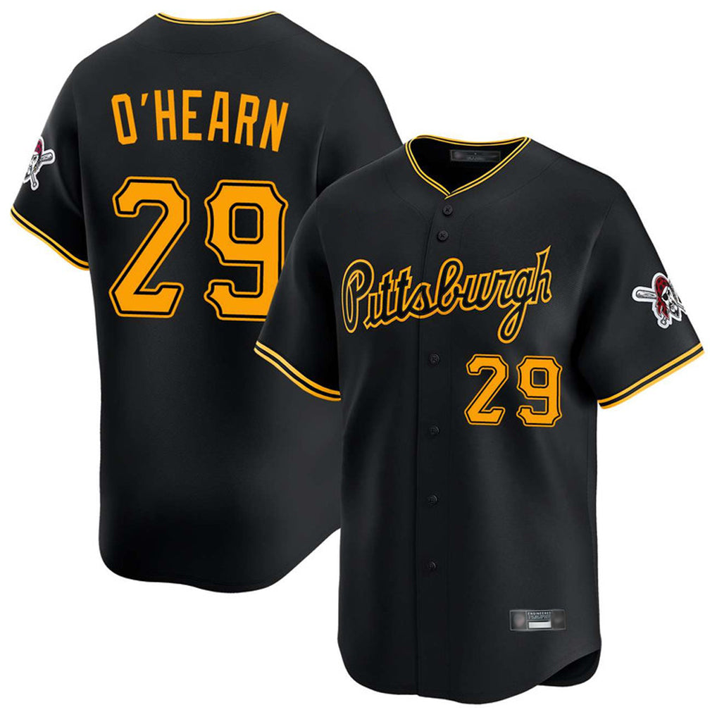 Odoa P.Pirates #29 Ryan O'Hearn Player Black Alt Home Limited Stitched Jerseys