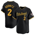 Odoa P.Pirates #2 Spencer Horwitz Player Black Alt Home Limited Stitched Jerseys
