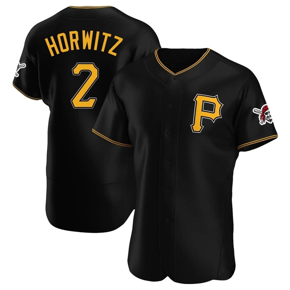 Odoa P.Pirates #2 Spencer Horwitz Player Black Alternate 2025 Home Limited Elite Stitched Jerseys