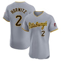 Odoa P.Pirates #2 Spencer Horwitz Player Gray Road Home Limited Elite Stitched Jerseys