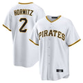 Odoa P.Pirates #2 Spencer Horwitz Player White Home Game Stitched Jerseys