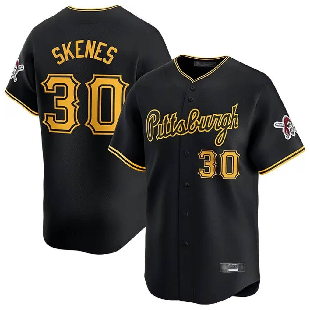 Odoa P.Pirates #30 Paul Skenes Player Black Home Limited Stitched Jerseys