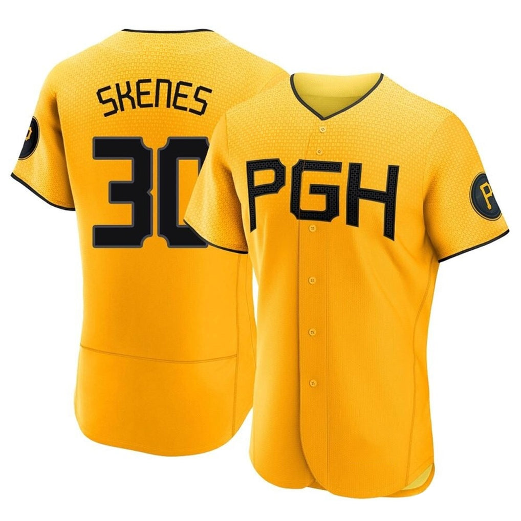Odoa P.Pirates #30 Paul Skenes Player Gold City Connect Home Limited Elite Stitched Jerseys