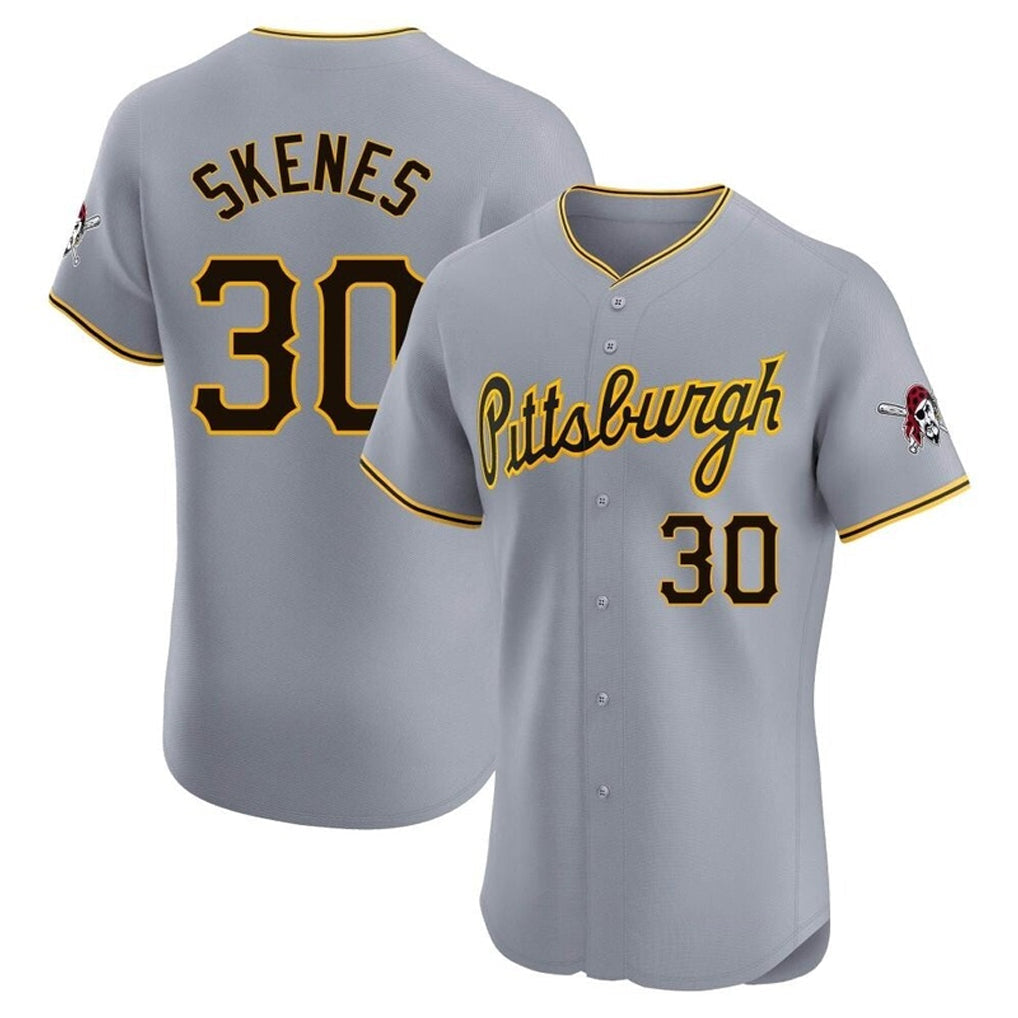 Odoa P.Pirates #30 Paul Skenes Player Gray Road Home Limited Elite Stitched Jerseys