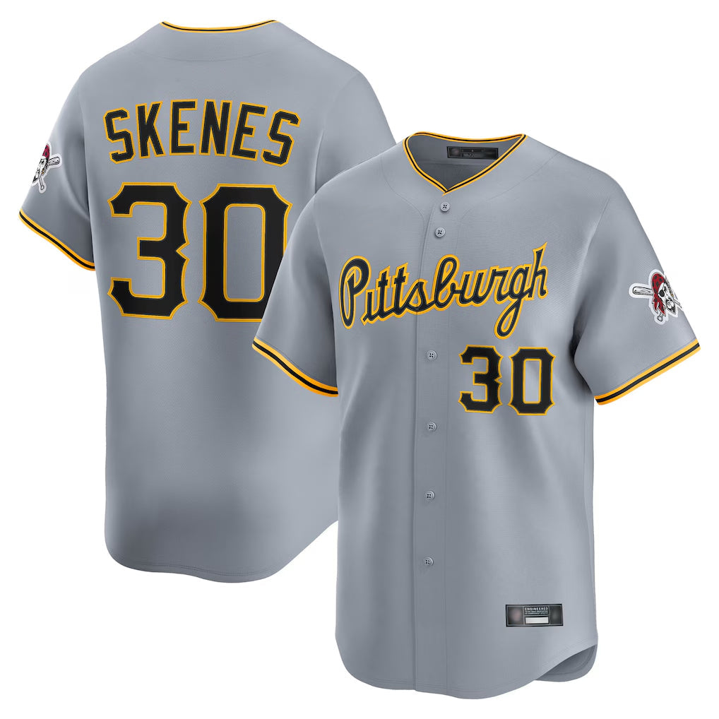 Odoa P.Pirates #30 Paul Skenes Player Gray Road Home Limited Stitched Jerseys