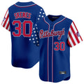 Odoa P.Pirates #30 Paul Skenes Player Royal 2025 Independence Day Vapor Premier Limited Stitched Jerseys