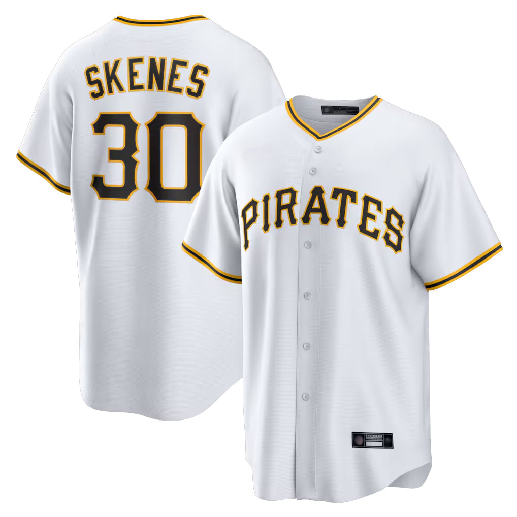 Odoa P.Pirates #30 Paul Skenes Player White Home Game Stitched Jerseys