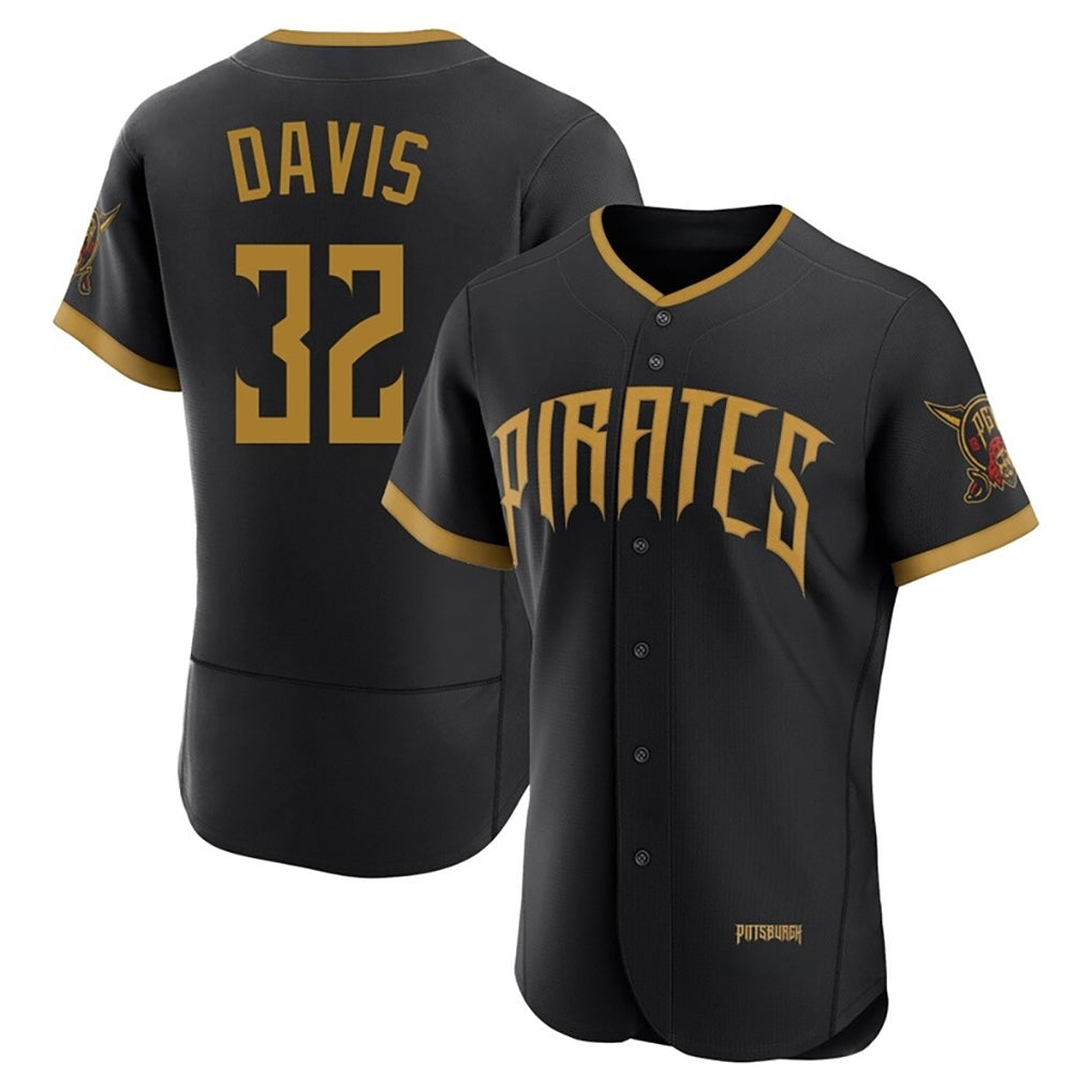 Odoa P.Pirates #32 Henry Davis Player Black 2026 City Connect Home Limited Elite Stitched Jerseys