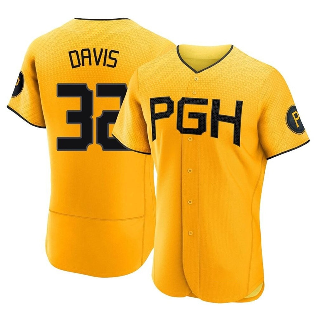 Odoa P.Pirates #32 Henry Davis Player Gold City Connect Home Limited Elite Stitched Jerseys