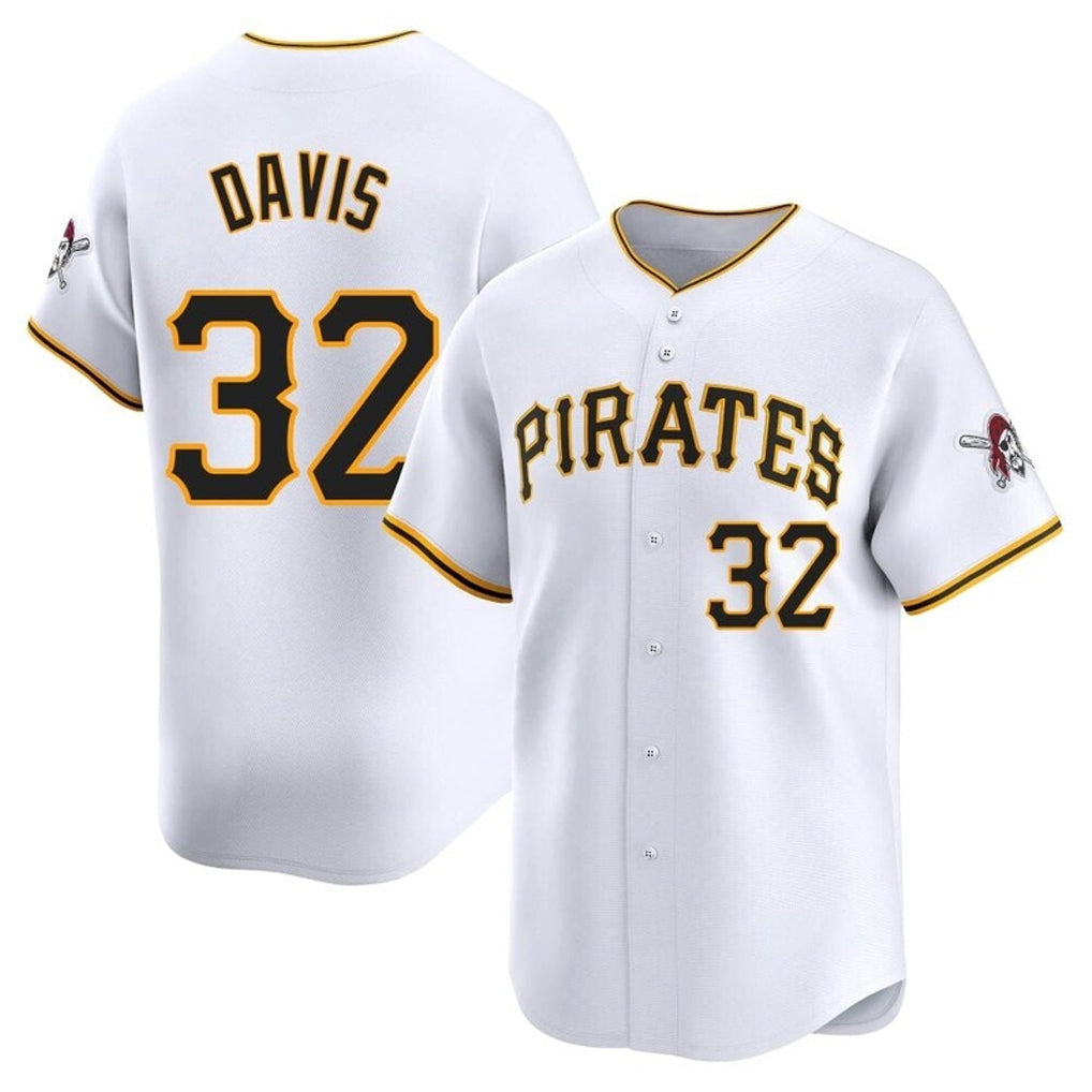 Odoa P.Pirates #32 Henry Davis Player White Home Limited Stitched Jerseys