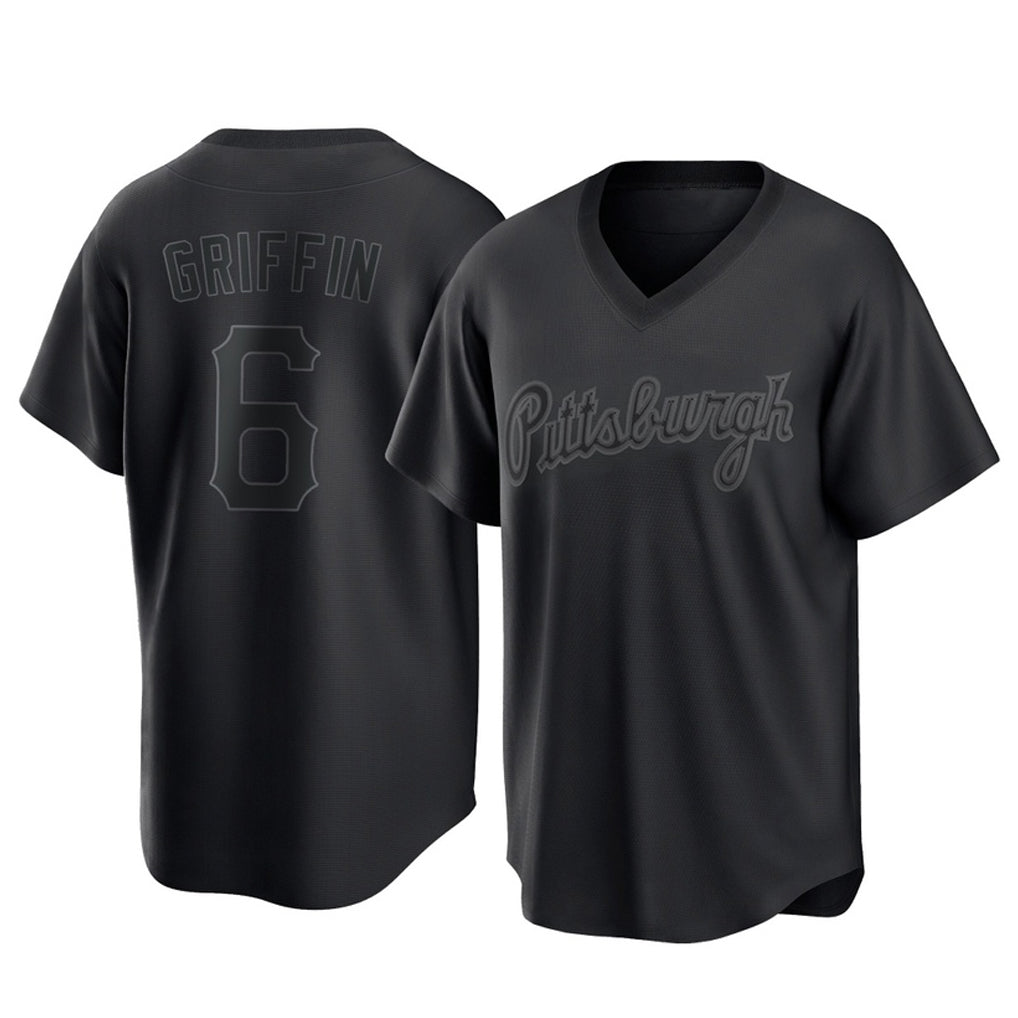 Odoa P.Pirates #6 Konnor Griffin Player Black Fashion Home Game Stitched Jerseys