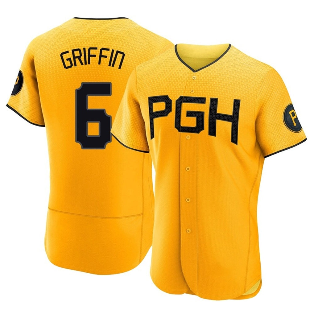 Odoa P.Pirates #6 Konnor Griffin Player Gold City Connect Home Limited Elite Stitched Jerseys