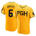 Odoa P.Pirates #6 Konnor Griffin Player Gold City Connect Home Limited Elite Stitched Jerseys