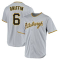 Odoa P.Pirates #6 Konnor Griffin Player Gray Road Home Game Stitched Jerseys