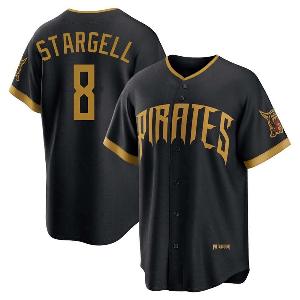 Odoa P.Pirates #8 Willie Stargell Player Black 2026 City Connect Home Limited Stitched Jerseys