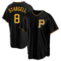 Odoa P.Pirates #8 Willie Stargell Player Black Alternate 2025 Home Game Stitched Jerseys