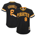 Odoa P.Pirates #8 Willie Stargell Player Black Mitchell & Ness Black Cooperstown Collection Mesh Batting Limited Stitched Jerseys