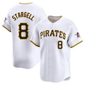 Odoa P.Pirates #8 Willie Stargell Player White Home Limited Stitched Jerseys
