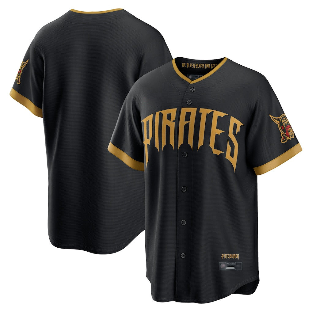 Odoa P.Pirates Blank Player Black 2026 City Connect Home Limited Stitched Jerseys