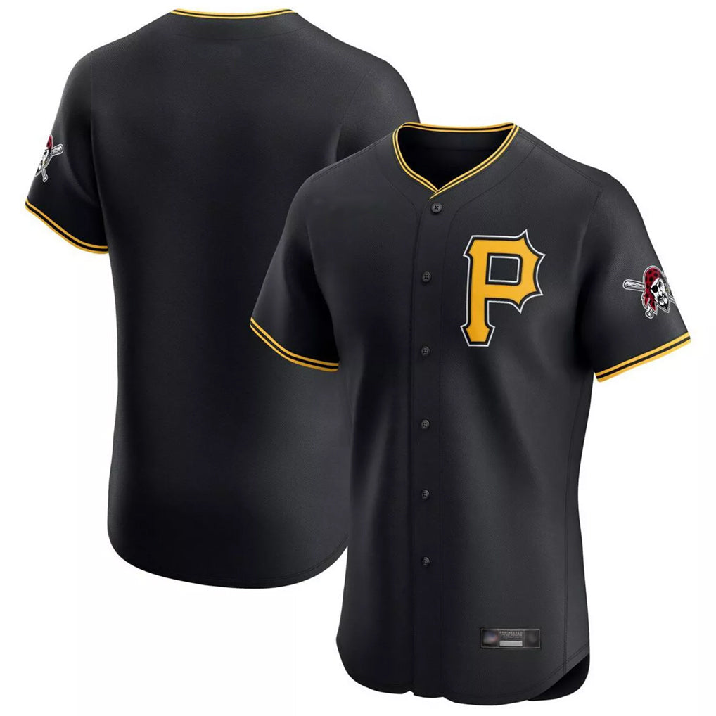 Odoa P.Pirates Blank Player Black Alternate 2025 Home Limited Elite Stitched Jerseys
