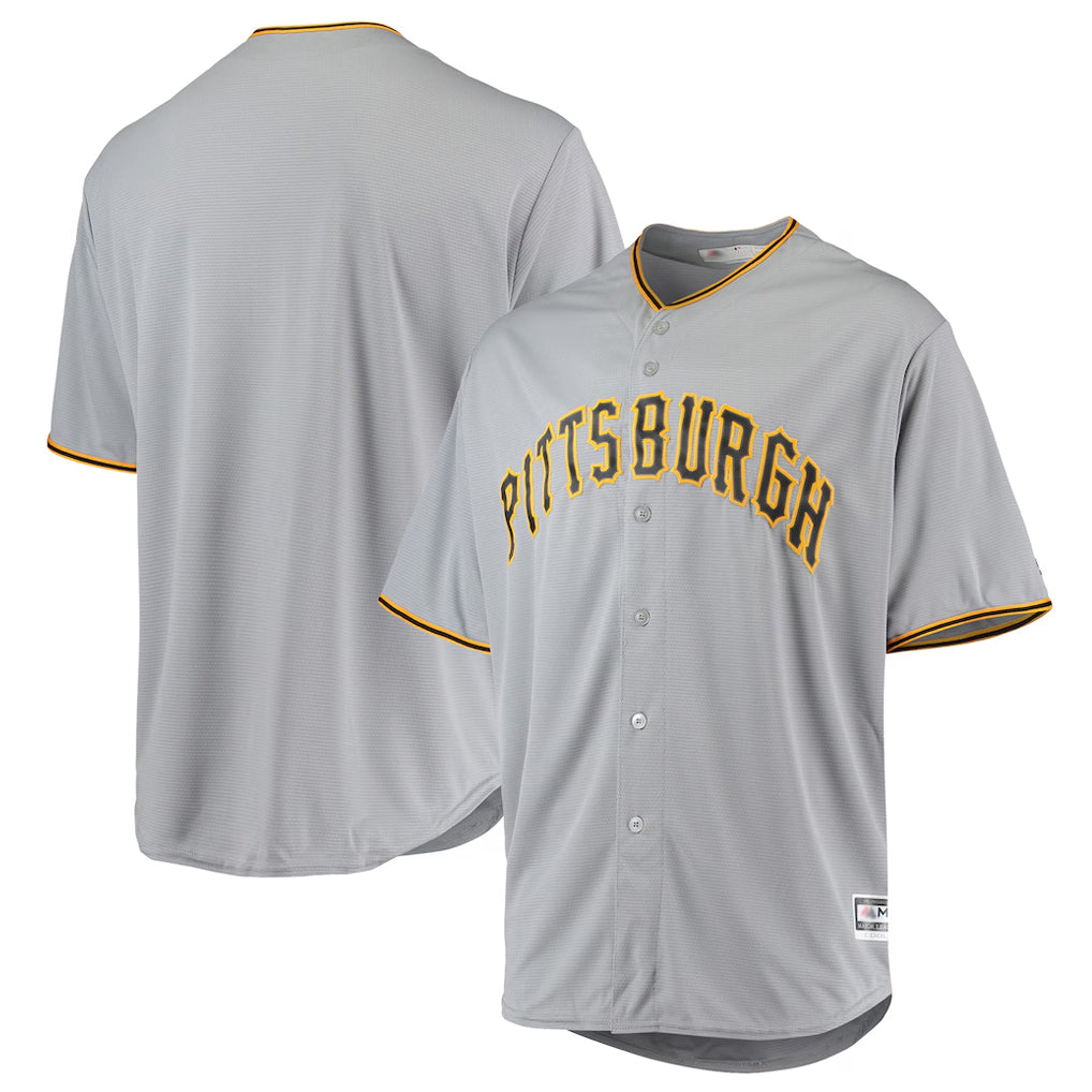 Odoa P.Pirates Blank Player Gray Road Home Game Stitched Jerseys